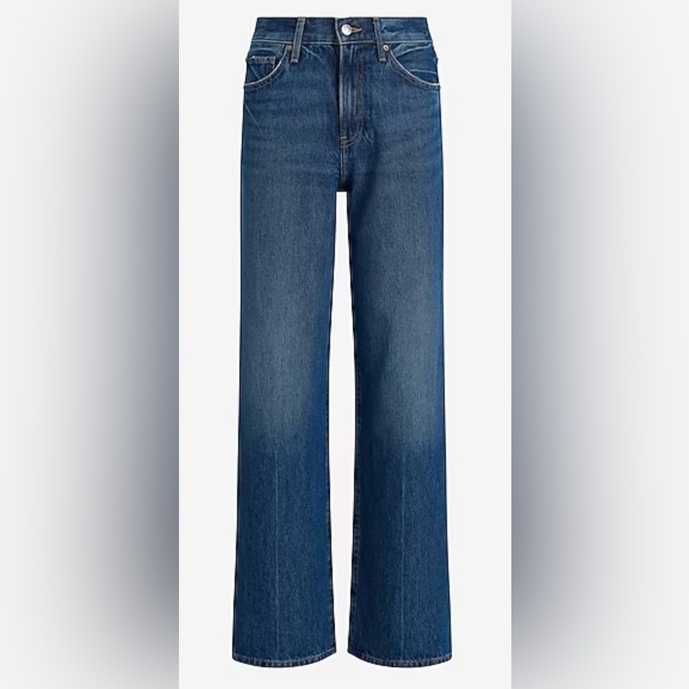 Express Design Studio Wide Leg Blue Jeans - Picture 6 of 11